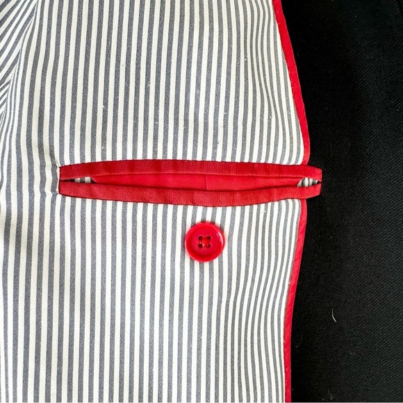 J. Crew black wool stretch jacket blazer shawl lapel single button 12 - Picture 10 of 16